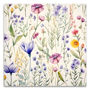 Aquarel boho bloemen wilde bloemen 4