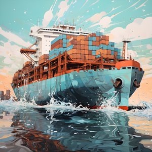 een groot schip in het water 4