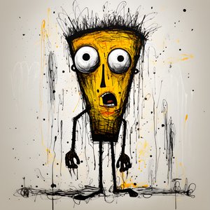 gele cartoonfiguur 1