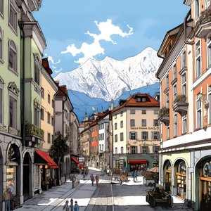 Innsbruck, tekenfilm 1