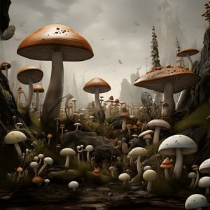 veel veel paddenstoelen