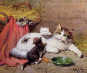 Kat met Kittens, 1924