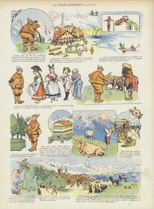Pittoresk Zwitserland. Illustratie voor Le Rire