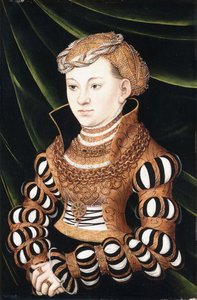 Portret van prinses Margaret von Sachsen