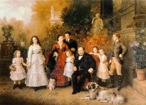 Familie van de zakenman B. H. Strousberg