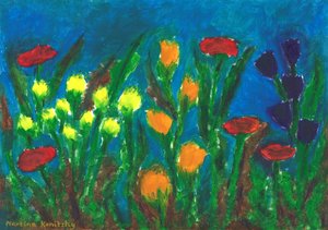 Bloemenweide in de zomer
