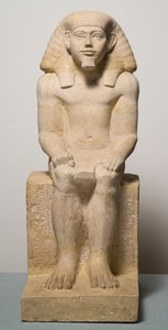 Beeldje van Hapidefai kalksteen