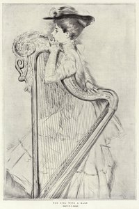 Het meisje met een harp