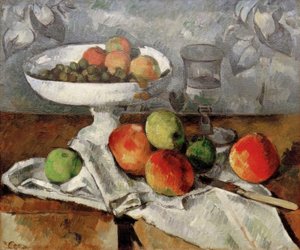 Stilleven met fruitschaal