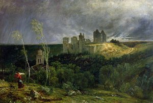 De Ruïnes van Chateau de Pierrefonds, 1861