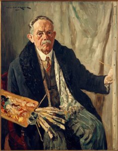 Zelfportret in Mantel