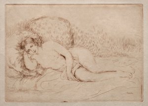 Naakte vrouw liggend, 1906