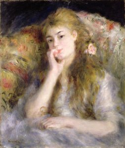 Jonge vrouw zittend, ca. 1876-77