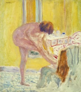 Naakt, gele achtergrond, ca. 1924