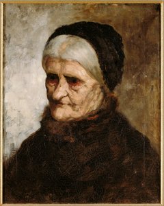 Hoofd van een oude vrouw