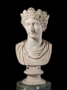 Hoofd van Agrippina Minor met diadeem