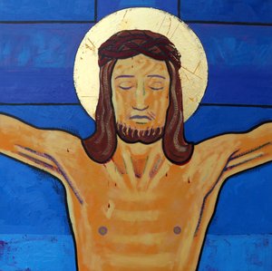 Jezus sterft aan het kruis