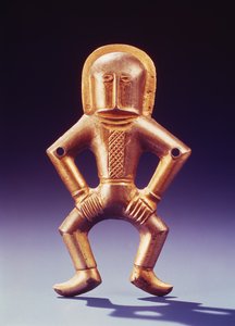 Nomade te paard (verguld zilver)