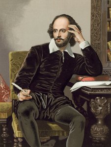 William Shakespeare, schrijvend