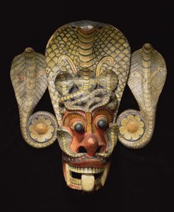 Sri Lankaanse masker (beschilderd hout)
