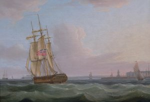Scheepvaart bij Dover, ca. 1760