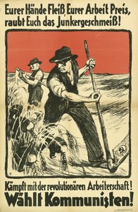 Communistisch Verkiezingsposter KPD