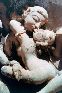 Erotisch Beeldhouwwerk, Khajuraho, India, ca. 950-1050, 20e eeuw