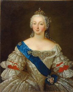 Portret van keizerin Elisabeth Petrovna 1709-1762, 1740s