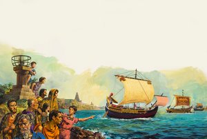 Romeinse soldaten verlaten Groot-Brittannië