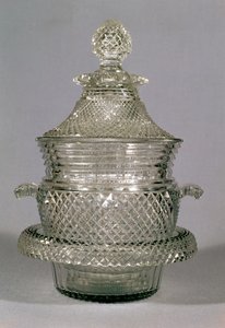 Wijnkoeler, ca. 1815-20 (geslepen glas)
