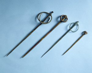 Haarspelden, Viking, ca. 9e-11e eeuw