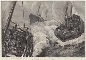Een Reddingsbootwedstrijd