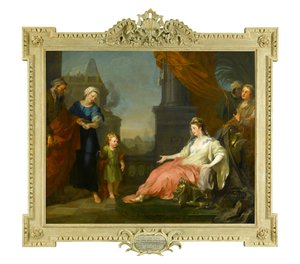 Mozes voor de dochter van de farao gebracht, 1746