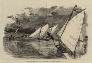 IJsschaatsen op de Delaware River, VS