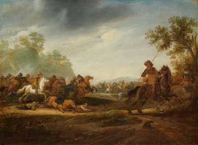 Cavaleriegevecht door A. van Hoef (attributed to)