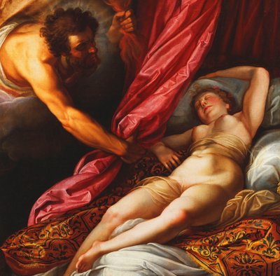 Jupiter en Semele, ca. 1625 door Abraham Janssens van Nuyssen