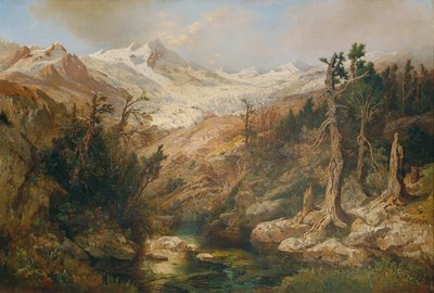 Rauriser Goldberggletscher door Adolf Obermüllner