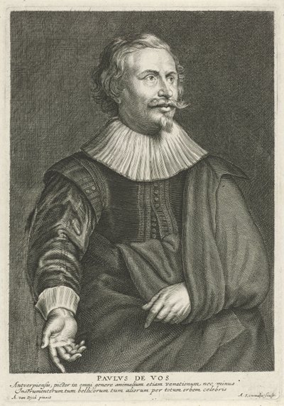 Portret van Paul de Vos door Adriaen Lommelin