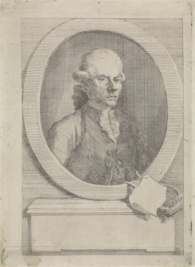 Portret van Jan van Os door Aert Schouman