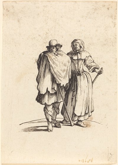 Bedelaarskoppel door After Jacques Callot