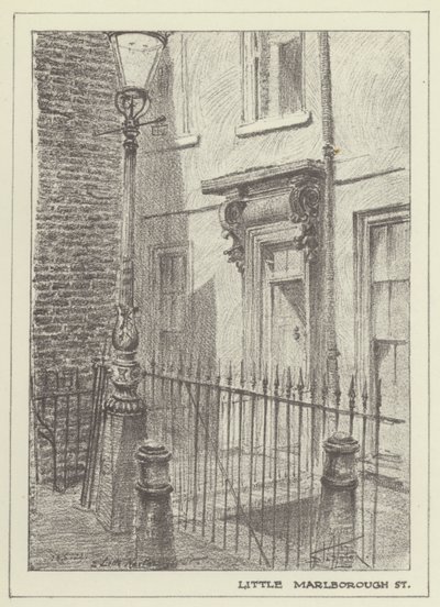 Little Marlborough Street door Alan Stapleton