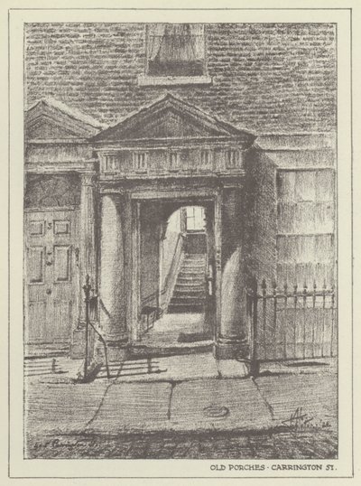 Oude portieken, Carrington Street door Alan Stapleton