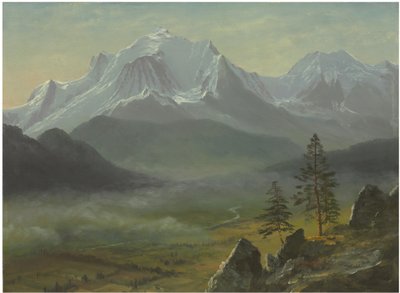 Mont Blanc door Albert Bierstadt