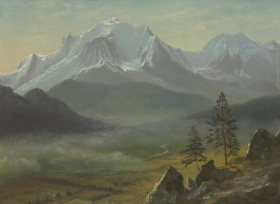 Mont Blanc door Albert Bierstadt