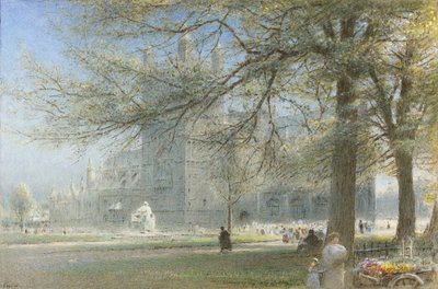 Kathedraal van Exeter door Albert Goodwin