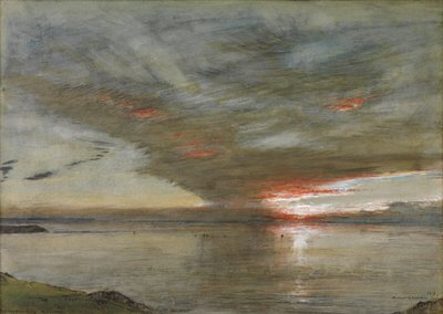 Woolacombe Bay, Noord-Devon door Albert Goodwin