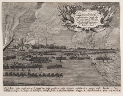 Bombardement van Kopenhagen door Albert Haelwegh