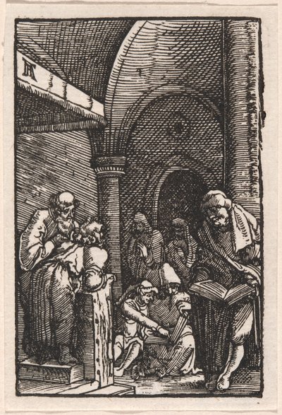 Christus in discussie met de dokters door Albrecht Altdorfer