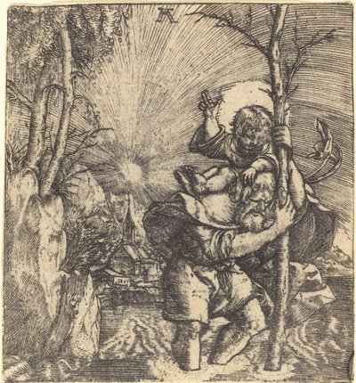 Sint Christoffel door Albrecht Altdorfer