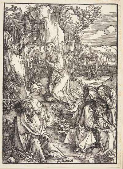 Christus op de Olijfberg door Albrecht Dürer